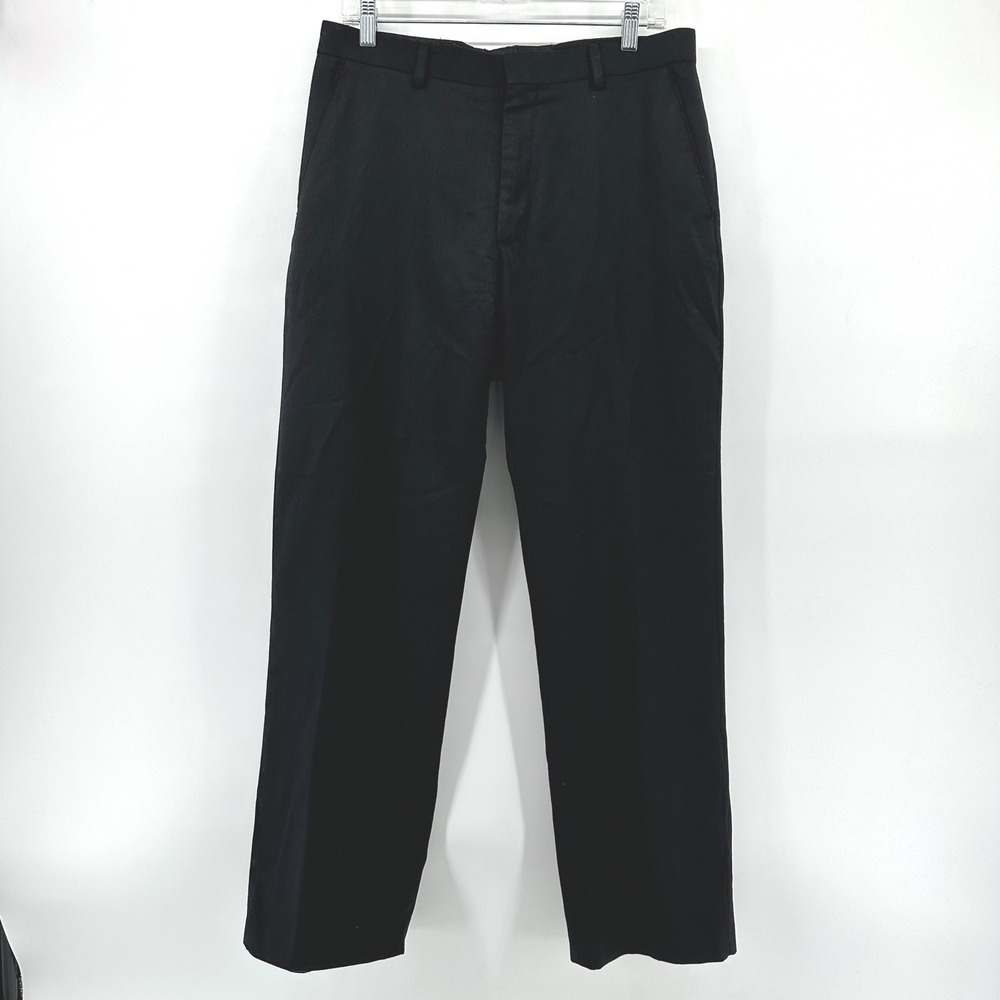 Banana Republic Mens Tailored Fit 100% Wool Dress Pants Black 32x30 789562-00